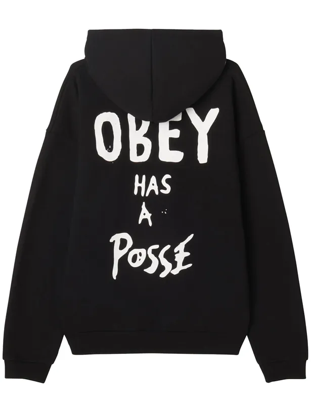 Posse Extra Heavy Hooded Sweat - Black