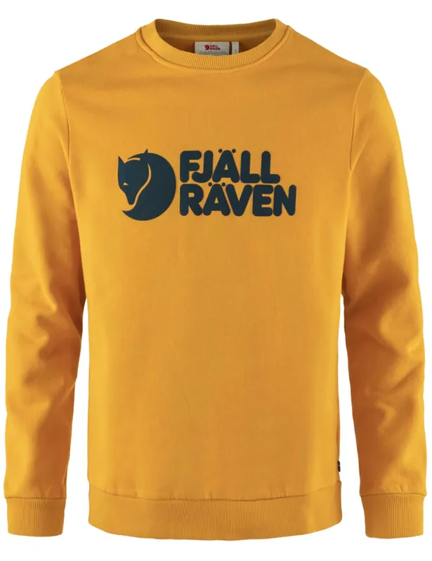 Fjallraven Logo Crew Sweat - Mustard Yellow