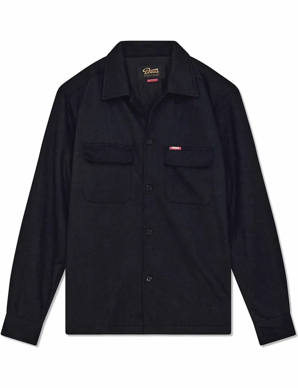 Clayton Wool Shirt - Black