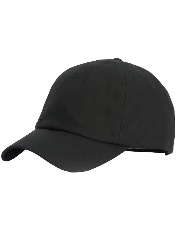 Waxed Sports Cap - Black