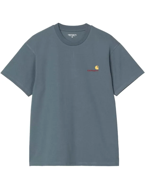 American Script T-Shirt - Office Blue
