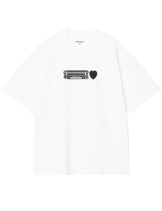 Deconstructed Label T-Shirt - White