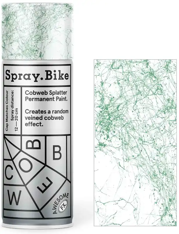 Spray Paint Cobweb Splatter Effect 400ml - Celadon