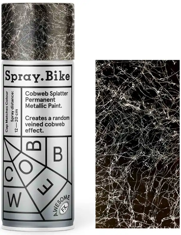 Spray Paint Cobweb Splatter Effect 400ml - Silver