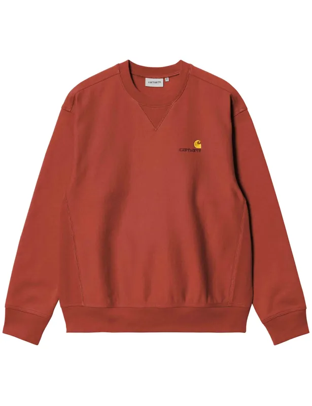 American Script Crew Sweatshirt - Oxide Red