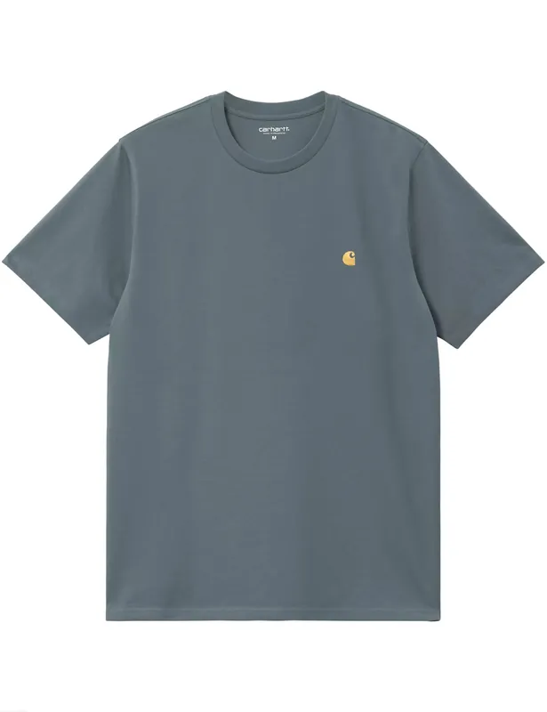 Chase Tee - Cozy Blue/Gold