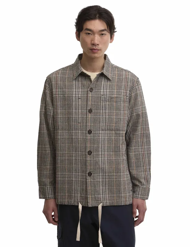 Fife Checked Overshirt - Neutral Check