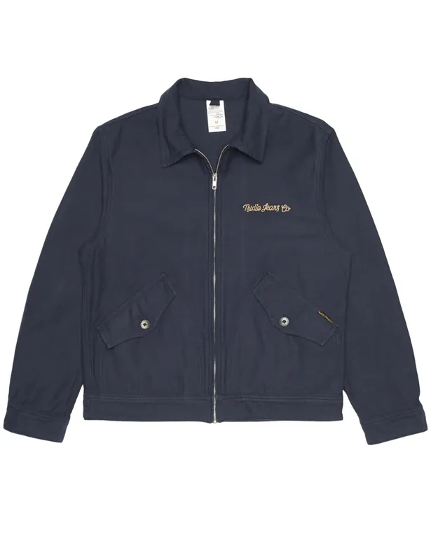 Blake Zip Jacket Back Sateen - Navy