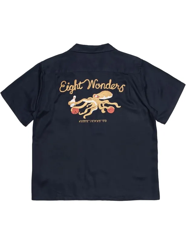 Arthur Bowling Shirt - Navy
