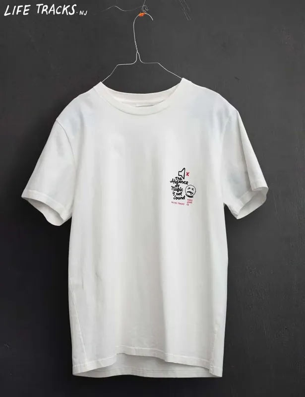 Roy Muted Tracks T-Shirt - Chalk White