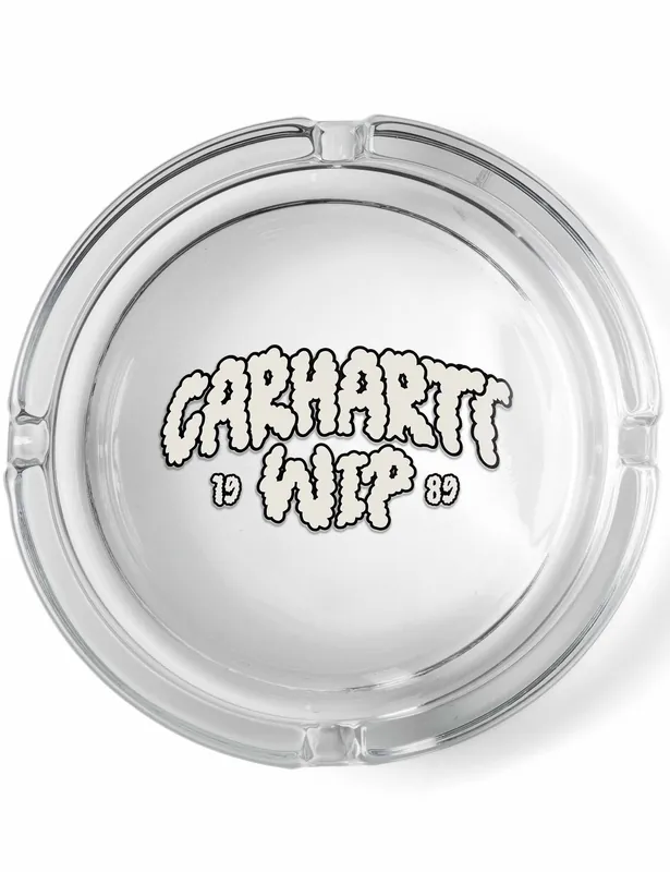 Cloud Script Ashtray - Clear