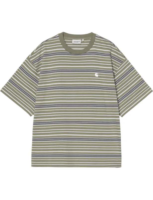Zane Stripe T-Shirt - Zane Stripe, Dollar Green