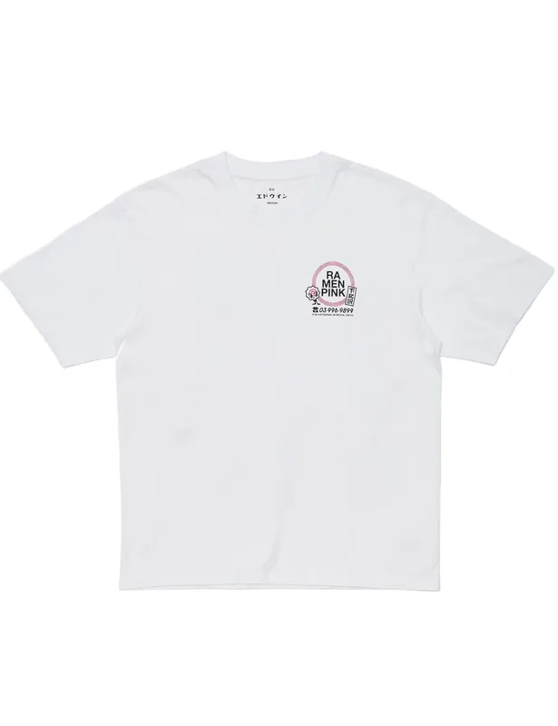 Ramen Pink T-Shirt - White