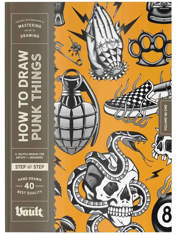 How to Draw Punk Things Book by James Kale - Vault Editions