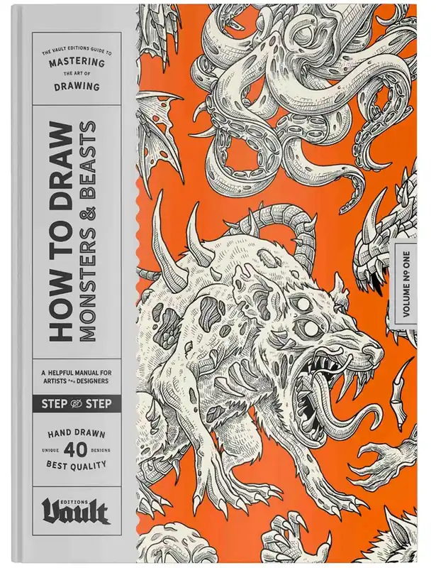 How to Draw Monsters and Beasts Book by James Kale - Vault Editions