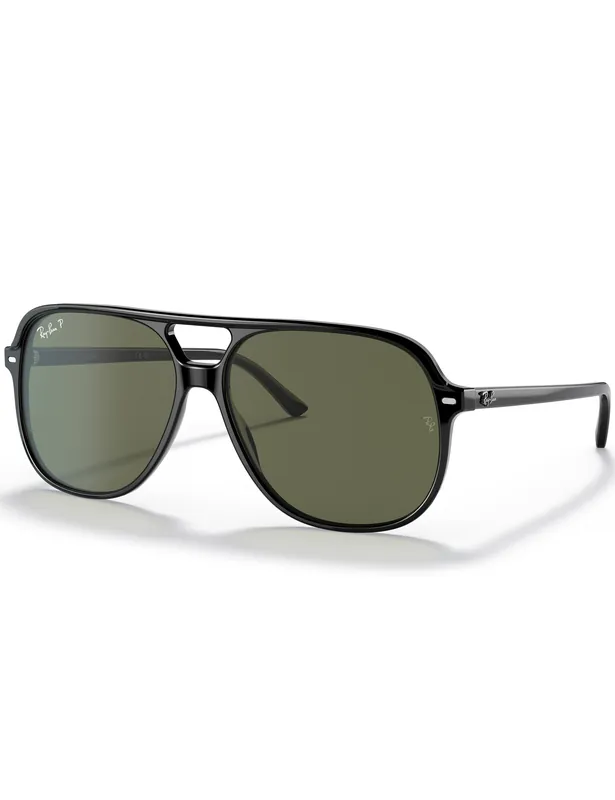 Bill Sunglasses - Polished Black/G-15 Green Polarised