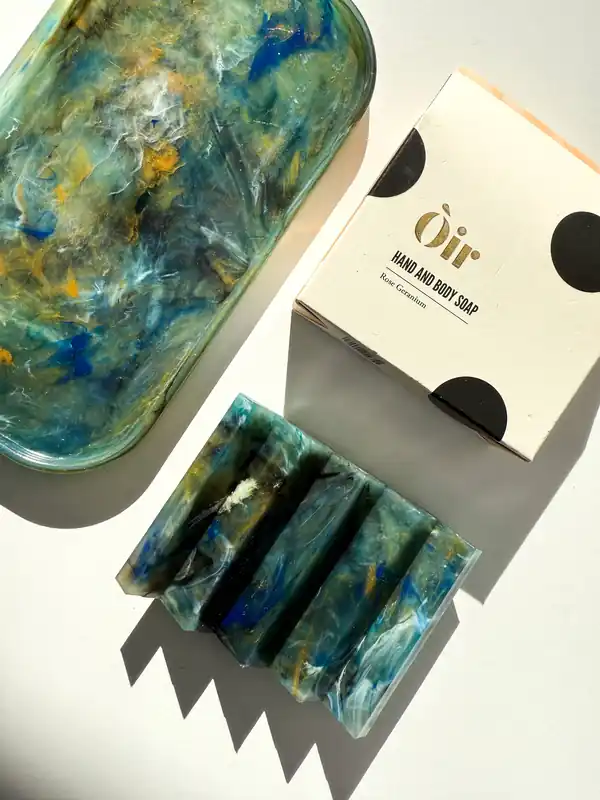 'Marble' Tray - Recycled Plastic