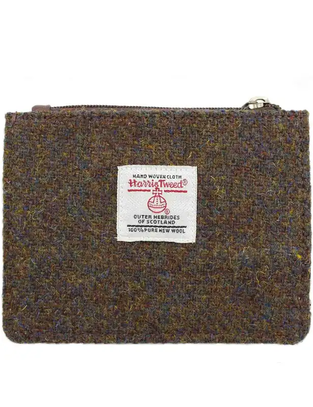Rory Harris Tweed Coin Card Wallet - Brown Mix