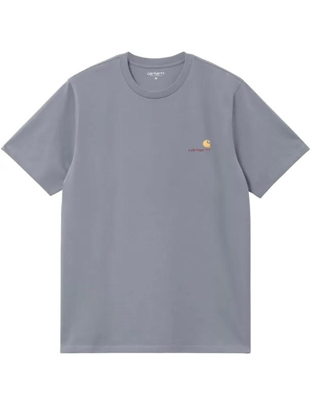 American Script T-Shirt - Shady Blue
