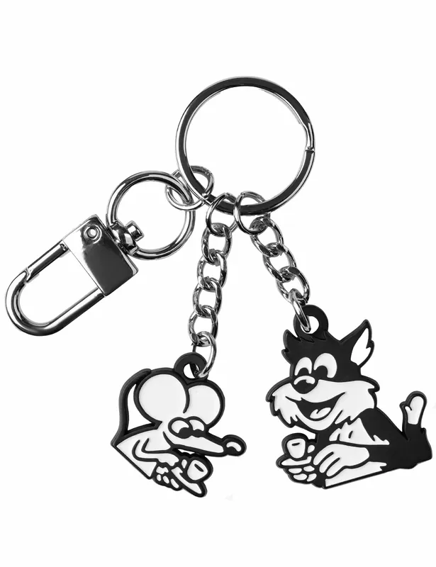 Coffee Break Keychain - Black/White