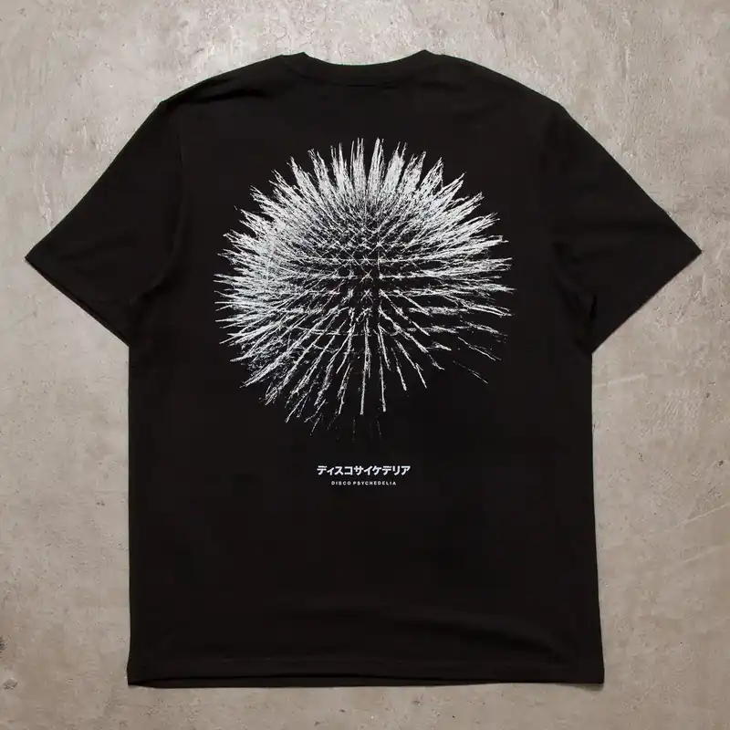 Orb 003 Disco Psychedelia Back Print - Tshirt - Black
