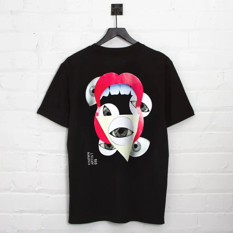 Known Artist 019 Back Print - Tshirt - Black