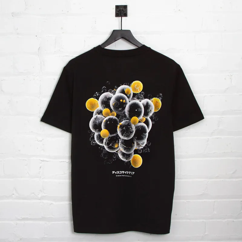 012 Disco Psychedelia Back Print - Tshirt - Black