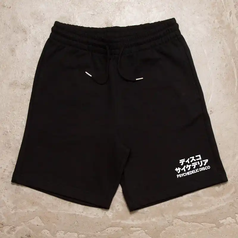 Disco Psychedelia - Heavyweight Jersey Shorts - Black