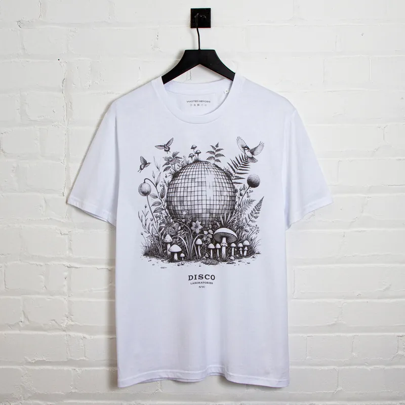 Ecology Disco Labs NYC Front Print - Tshirt - White