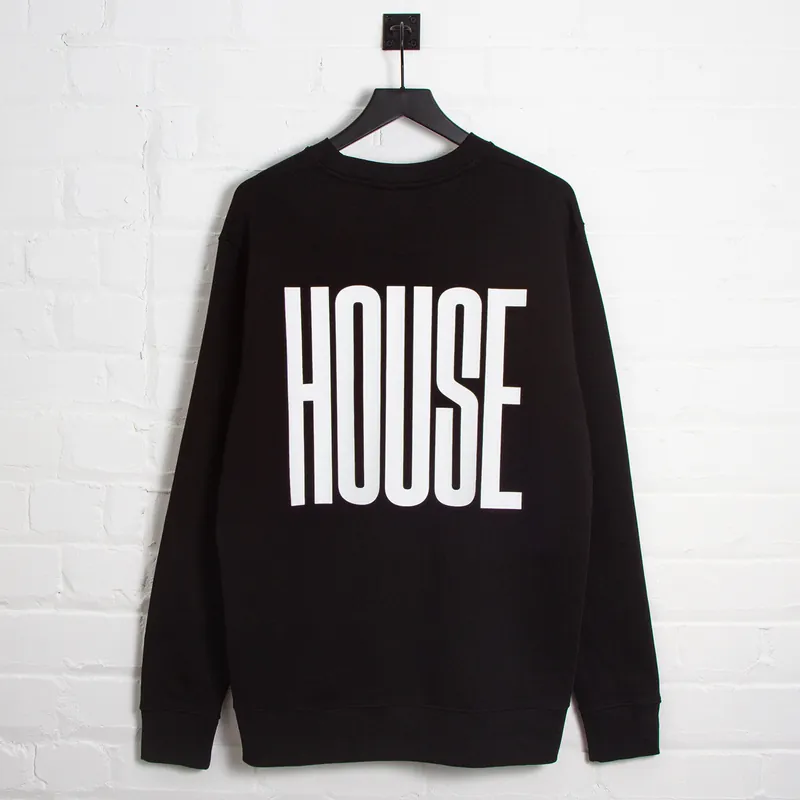 Higher House Back Print - Sweatshirt - Black