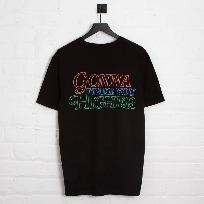 Take You Higher Back Print - Tshirt - Black