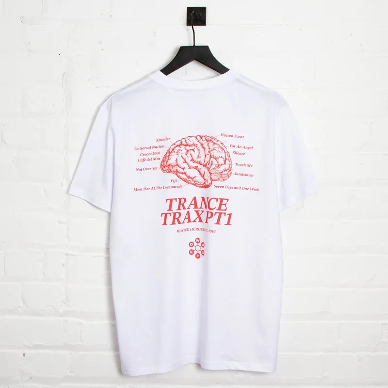 Trance Trax PT1 Back Print - Tshirt - White