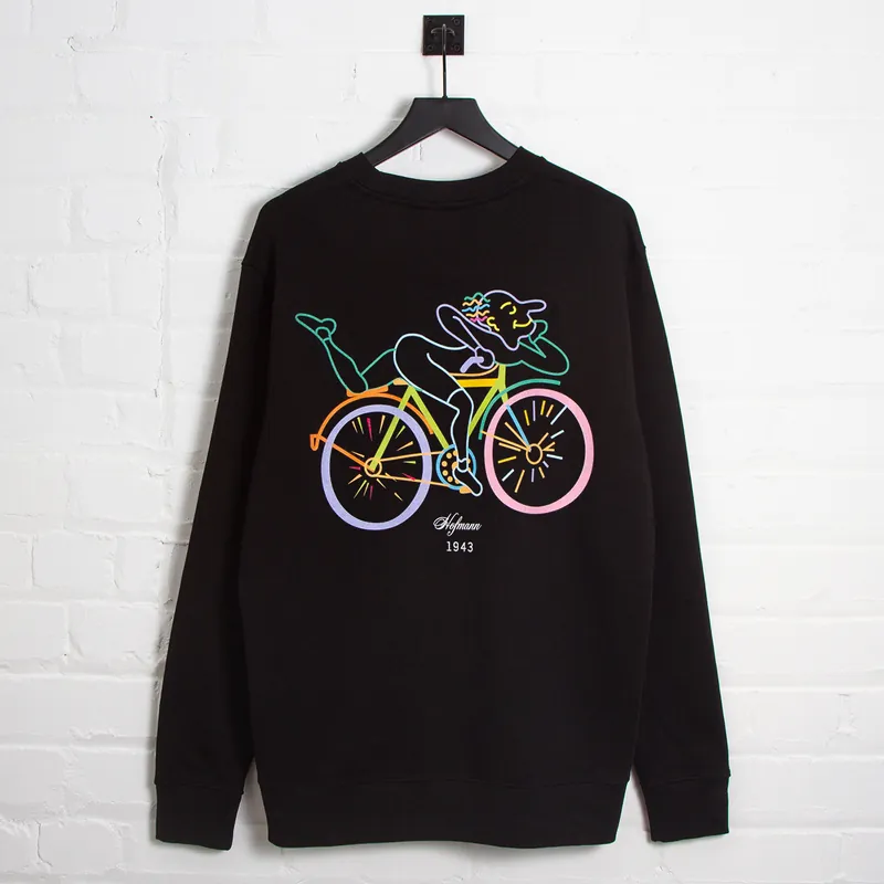 Kaleidoscopic Hofmann Back Print - Sweatshirt - Black