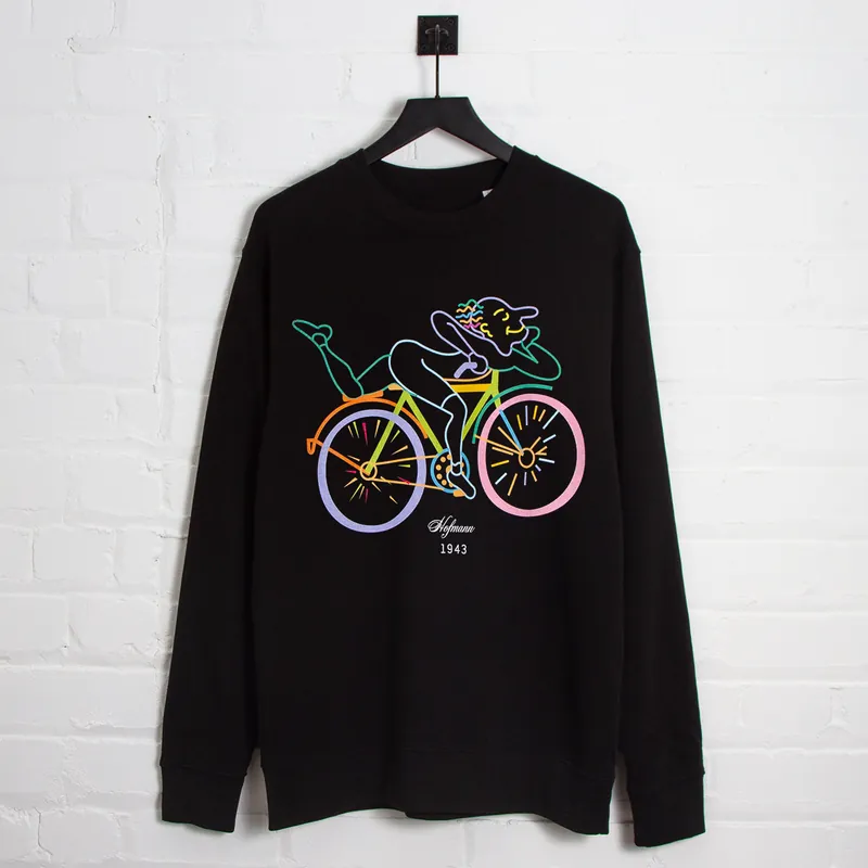 Kaleidoscopic Hofmann Front Print - Sweatshirt - Black