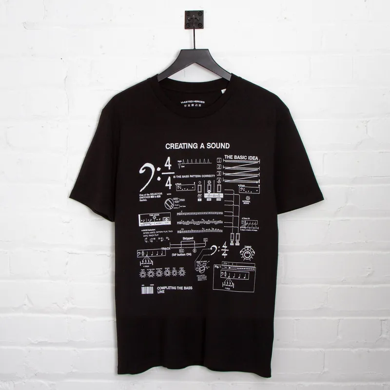 303 Sound Front Print - Tshirt - Black