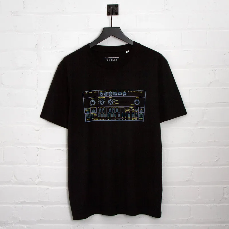 303 Colours Front Print - Tshirt - Black