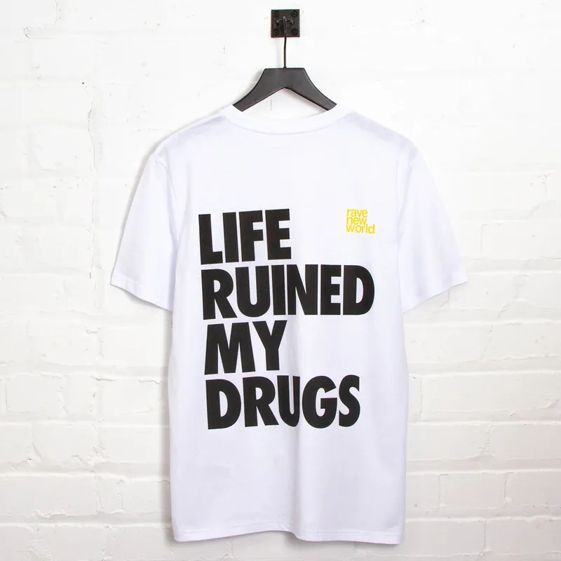 RNW Life Back Print - Tshirt - White