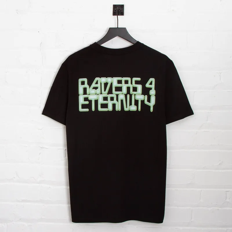 Green Ravers 4 Eternity Back Print - Tshirt - Black