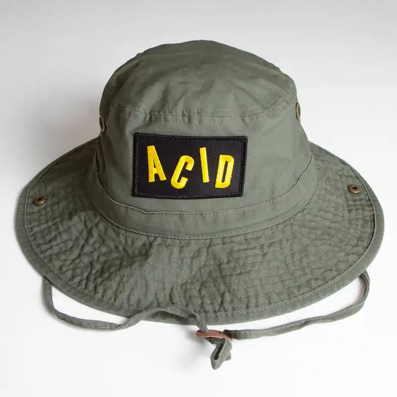 Acid - Draw String Bucket Hat - Khaki