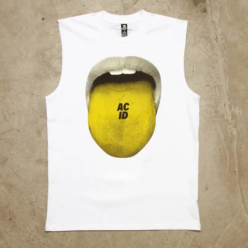 Acid Drop - Tank Tshirt - White