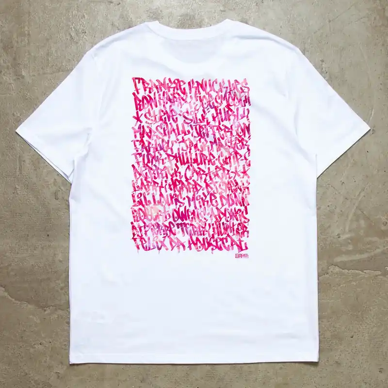 Magenta Chicago Pioneers Back Print - Tshirt - White