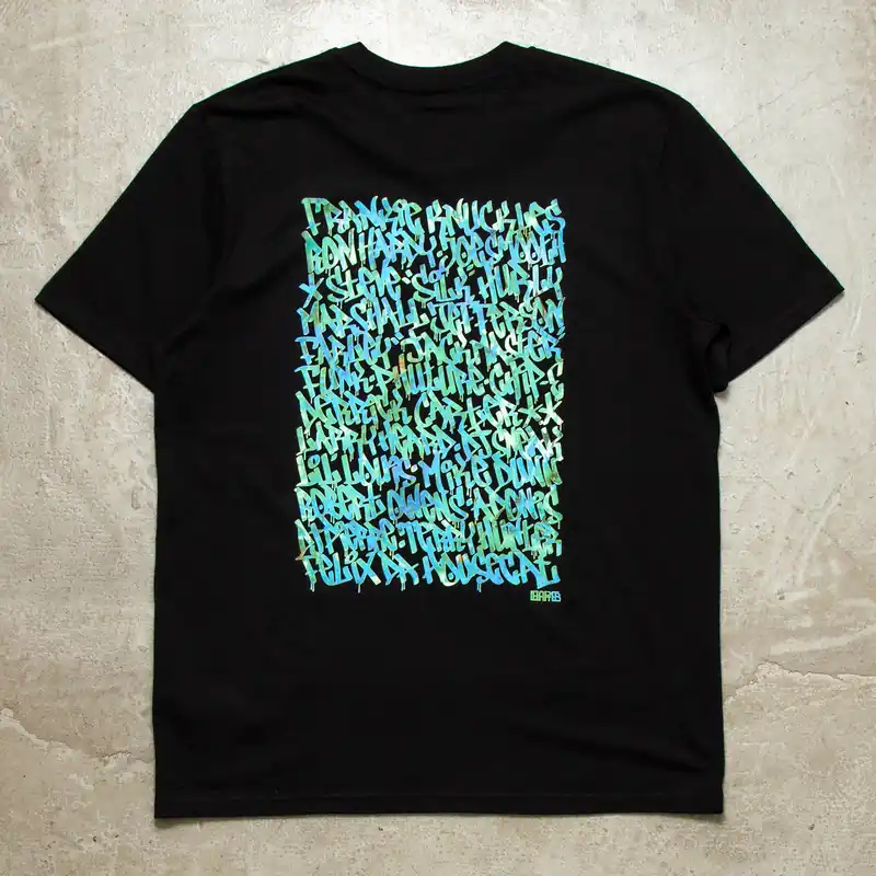 Blue Chicago Pioneers Back Print - Tshirt - Black