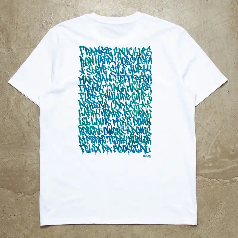 Blue Chicago Pioneers Back Print - Tshirt - White