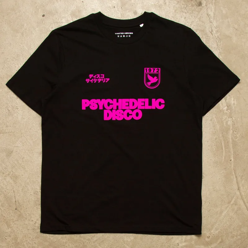 Drill Magenta Psychedelic Disco - Tshirt - Black