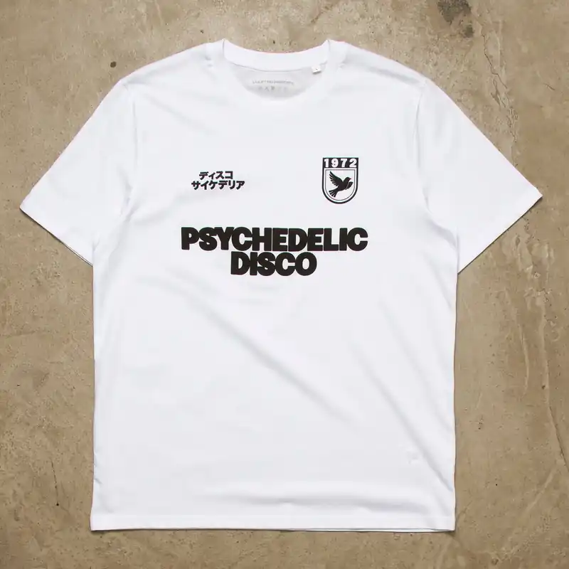 Drill Black Psychedelic Disco - Tshirt - White