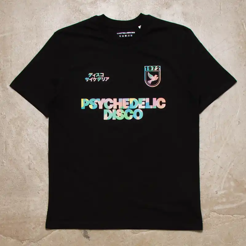 Drill Pastel Camo Psychedelic Disco - Tshirt - Black