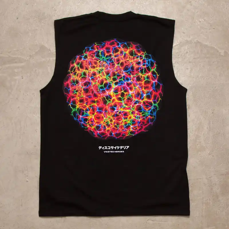 048 Disco Psychedelia - Tank Tshirt - Black