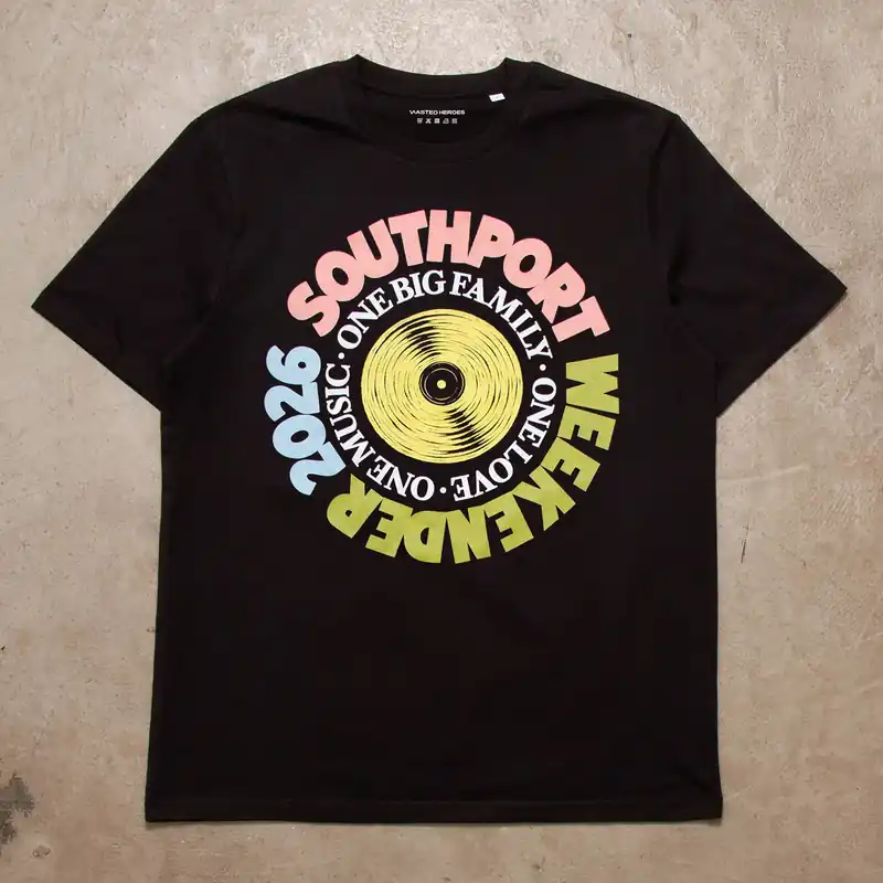 SW Vinyl Yellow Front Print - Tshirt - Black