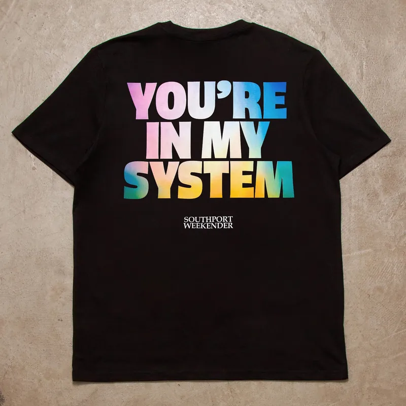 In My System Front Print - Tshirt - Black