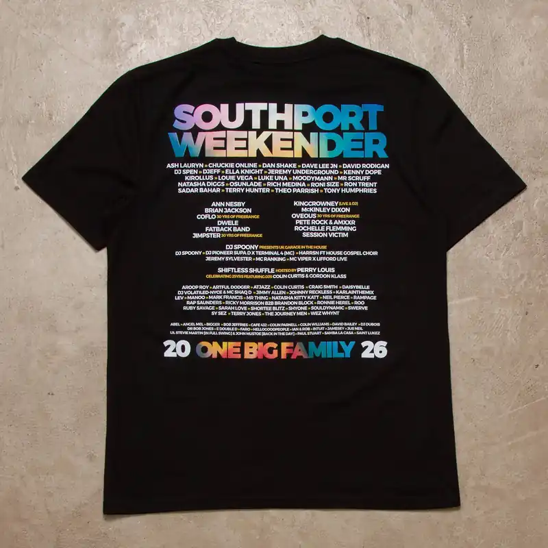 2026 Family Back Print - Tshirt - Black